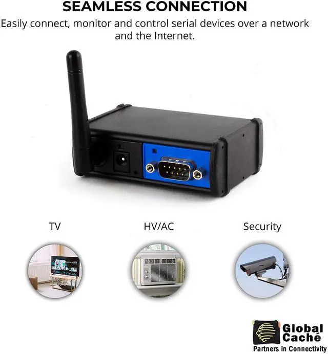 Alt view image 2 of 5 - Global Cache WF2SL iTach WiFi to Serial Module - Connects RS232 Control Devices to a Wi-Fi Network