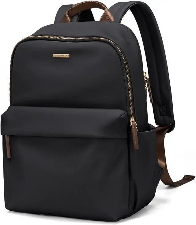 Main image of GOLF QUALITY Laptop Backpack for Women Fit 14 Inch Stylish Daypack Notebook Travel Work Commuter Casual Daypack Backpack Purse for Women Travel Business (Black)