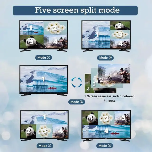 Alt view image 4 of 5 - 4 Channel USB3.0 HDMI Video Capture Card 1080P 60fps Video Caputre for Multi-Channel Board Game Record Live Streaming Broadcast Local Loop Out for PS4, Nintendo Switch, Xbox One