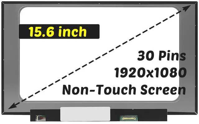 Alt view image 2 of 5 - Replacement for Dell Inspiron 15 5593 5590 P61F P61F001 5591 P78F P78F001 LCD Screen for Inspiron 7560 7570 7572 7580 5580 5585 1920x1080 60HZ 30 Pins 15.6 inch LCD Not-Touch Screen Display Panel