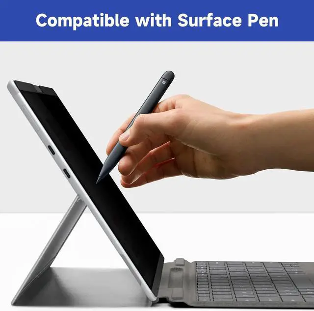 Alt view image 3 of 4 - IPROKKO Magnetic Privacy Screen for Microsoft Surface Pro 9 2022 / Surface Pro 8 2021 / Surface Pro X (2021&2019), Surface Pro Privacy Filter 13 Inch, Anti-Glare Blue Light Screen Protector