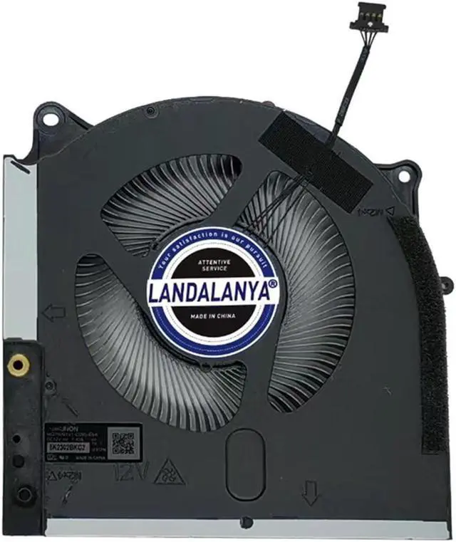 Alt view image 4 of 4 - LANDALANYA Replacement New CPU and GPU Cooling Fan for Dell Alienware M17 R5 2022 Laptop MG75091V1-C080-S9A MG75091V1-C090-S9A DC12V Fan