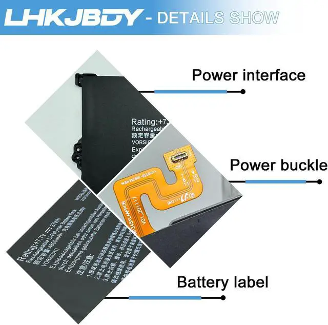 Alt view image 3 of 5 - LHKJBDY AA-PBAN2HE Laptop Battery Replacement for Samsung Galaxy Book Go 340XDA NP340XLA NP340XLA-KA2CA XE340XDA-KA3US-RB XE340XDA-KA1US XE340XDA-KA3 XE340XDA-KA1IT Series Notebook