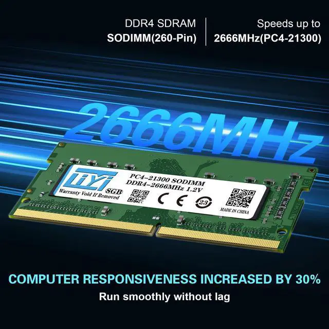 Alt view image 3 of 5 - LIYI DDR4 16GB RAM (2x8GB) Kit DRAM 2666MHz PC4-21300 CL19 Unbuffered Non-ECC 1.2V Dual Channel 260Pin SODIMM for Intel and AMD Notebook Laptop RAM Computer Memory Upgrade modules