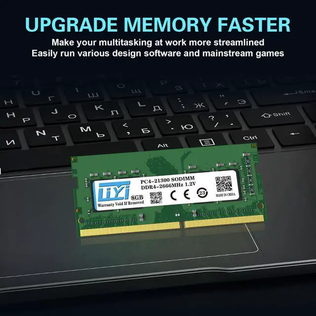Alt view image 5 of 5 - LIYI DDR4 16GB RAM (2x8GB) Kit DRAM 2666MHz PC4-21300 CL19 Unbuffered Non-ECC 1.2V Dual Channel 260Pin SODIMM for Intel and AMD Notebook Laptop RAM Computer Memory Upgrade modules