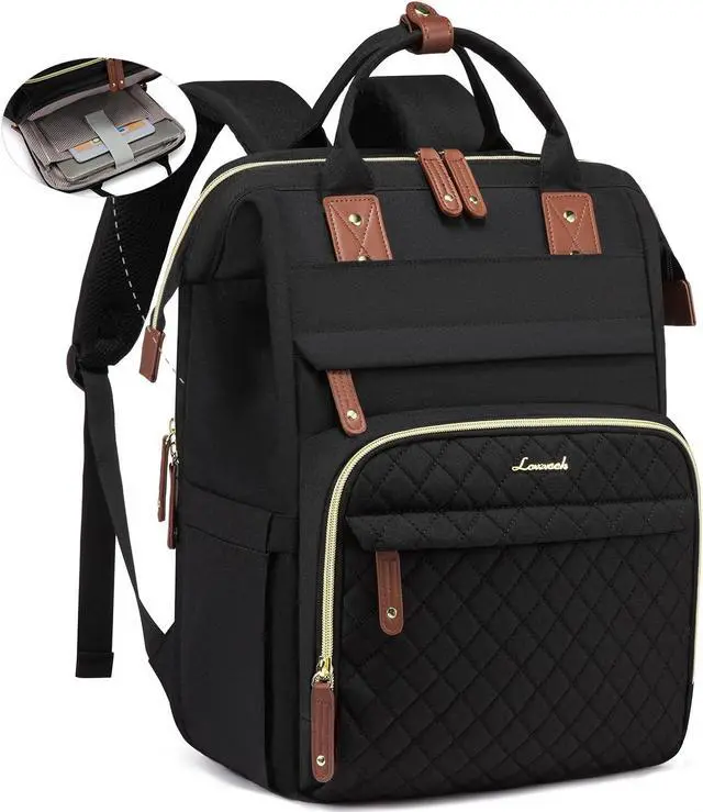Main image of LOVEVOOK Laptop Backpack for Women, 17.3'' Waterproof Nurse Bag Teacher Work Backpack Purse for Women, Travel Computer Backpack for College Office Business Ladies