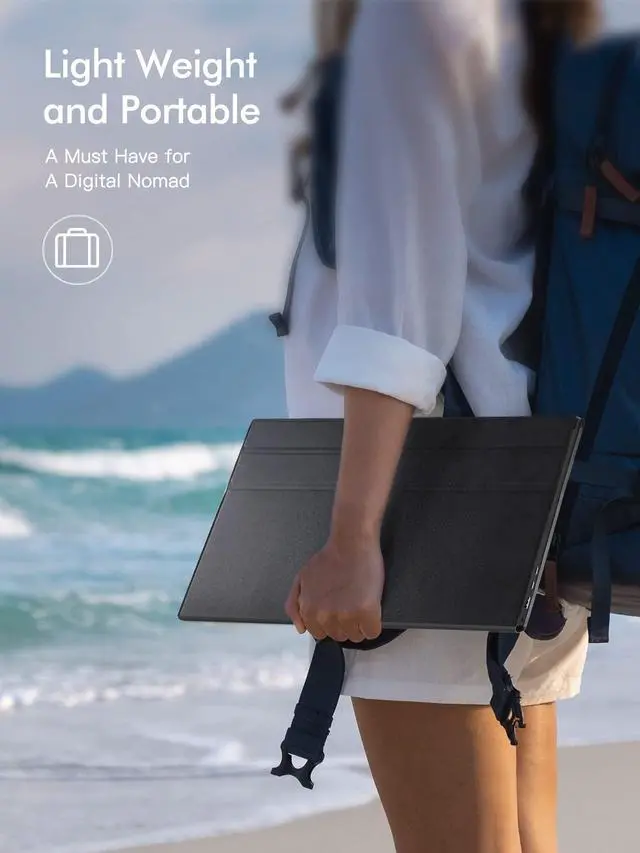 Alt view image 5 of 5 - MAGICRAVEN 16.0" 1200P 60Hz Portable Dual Monitor, Portable Laptop Monitor, Slim Lightweight Dual USB C HDMI Computer Monitor Gaming Display, Travel Monitor for PC Phone PS5/4 Xbox Switch