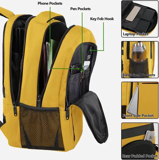 Alt view image 3 of 5 - MATEIN Travel Laptop Backpack, Anti Theft College Traveling Backpack for Her Him with USB Charging Port, 15.6 Inch Cute Corduroy College Computer Backpack TSA Lightweight Soft Travel