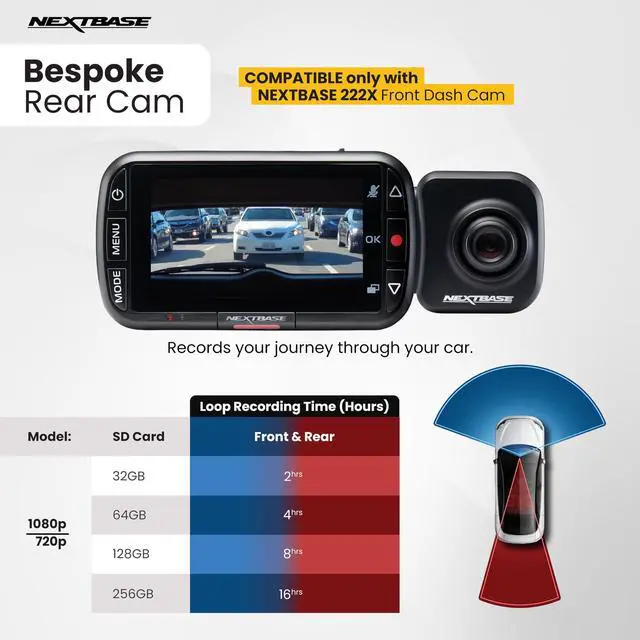 Alt view image 4 of 5 - Nextbase 256GB U3 Micro SD Card with Adapter for File Transfer - Compatible with NextBase 522GW and 622GW Dashcams - Full HD, 1440p and 4K Recording