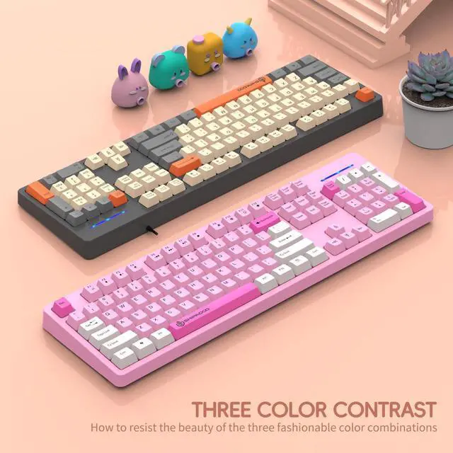 Alt view image 3 of 5 - Odpaltoy 104 Keys Gaming Keyboard and Mouse,Wired Full Size Keyboard,Wired Kids Computer Keyboard,Compatible with Windows,macOS,Value Combo Set (Black Keyboard and Mouse)