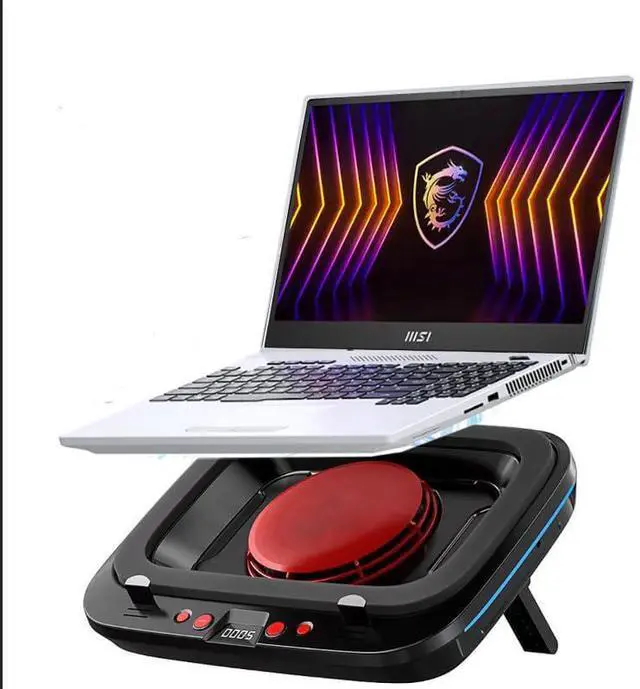 Main image of 18-14 inch Cooling pad for MSI Katana 7 15 A17 A15 GF66 GF76 Titan Raider Bravo Stealth Series Gaming Laptop, Cooler with Powerful Turbo Cooling Fan, 6 RGB Lights, Height Adjustable Can Fast Cooling