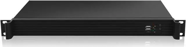 Alt view image 2 of 5 - 1.Rackchoice 1U Compact Server/Desktop mini-ITX Chassis - 9.84" Depth,Supports Mini-ITX Motherboard, Business IT Use, Black