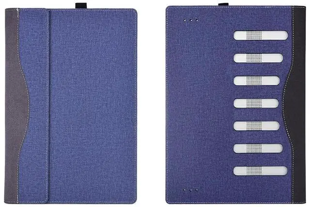 Alt view image 3 of 4 - RUNMEIJIA Laptop Case Cover for Lenovo V15 Gen 5/Gen 4/Gen3/ Gen2 15.6 inch (NOT Working with Other Lenovo Models). 2-in-1 PU Leather Shell Notebook Sleeve(Blue)