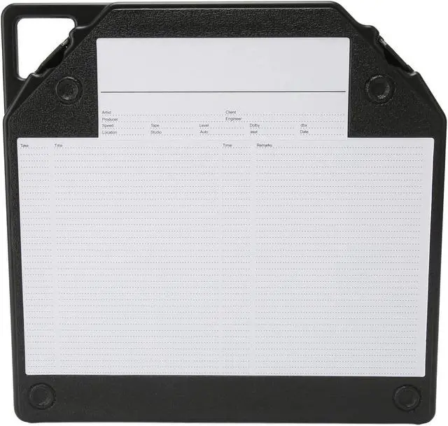Alt view image 5 of 5 - 10 Inch Empty Tape Reel Storage Box, Reel to Reel Tape Storage Boxes with Label Paper and Carry Handle, Scratch Full, for Sound Tapes (Black)