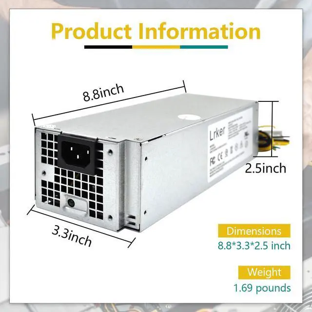 Alt view image 5 of 5 - H240ES-02 L240ES-00 240W Power Supply Compatible with Dell OptiPlex 3050 5050 7050 Mini Tower H240AS-02 HU240AS-00 HU240AS-02 H240NM-00 H240NM-02 P/N: DK87P DW3M7 J61WF HT04K F484X