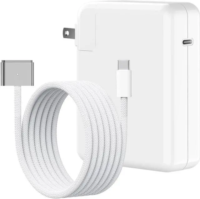 Main image of E-POWIND 140W USB-C Power Adapter Charger for 14 16 inch 2021 2023 M1 M2, 13 15 inch M2 M3 2022 2023 2024, 6.6 FT Braided Magnetic USB-C to Mag 3 Cable LED Indicator