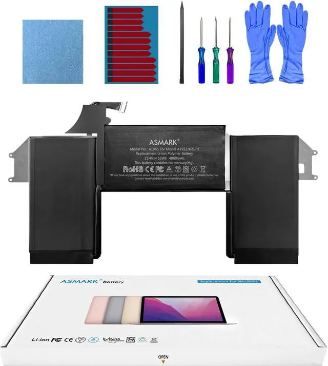Main image of ASMARK Battery Replacement for MacBook Air A1932(Late 2018, 2019) 13-inch A1965 Battery
