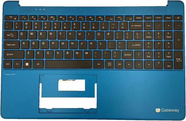 Main image of New for Gateway 15 GWTN156 15.6" GWTN156-1 GWTN156-1BK GWTN156-4 GWTN156-5 GWTN156-5BL GWTN156-7 GWTN156-9 GWTN156-12 12GR N15CS9 Palmrest Upper Cover Keyboard Bezel C Shell Blue (BF15) MB3661028