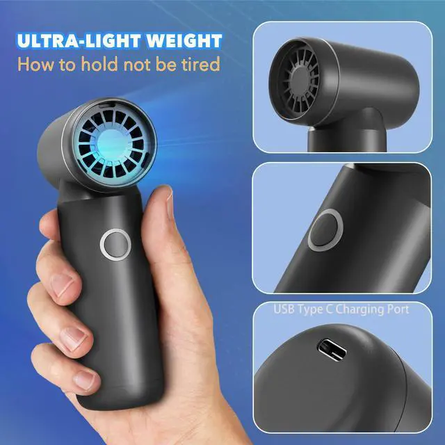 Alt view image 4 of 5 - Mini Compressed Air Duster,100000RPM Cordless Jet Dryer Blower,Cleaning Keyboard&PC,Portable Outdoor Jet Fan for Car Dry,Air Bed,Hair Dry,Camera Lens