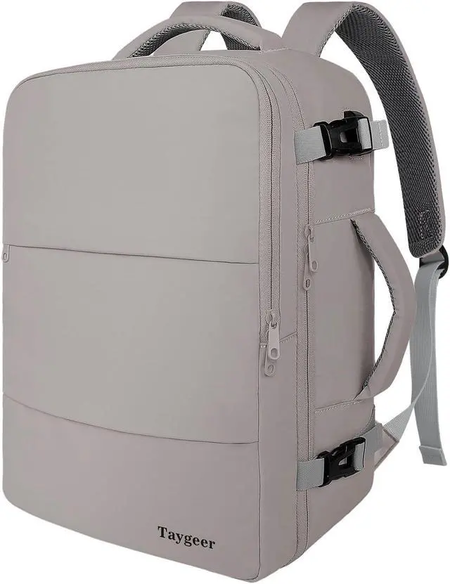 Main image of Taygeer Laptop Backpack Purse for Women, Backpack for College Essentials with 15.6inch Laptop Compartment, Travel Bag Airline Approved CarryOn Work Bag for Nursing Doctor Business Travel, Brown