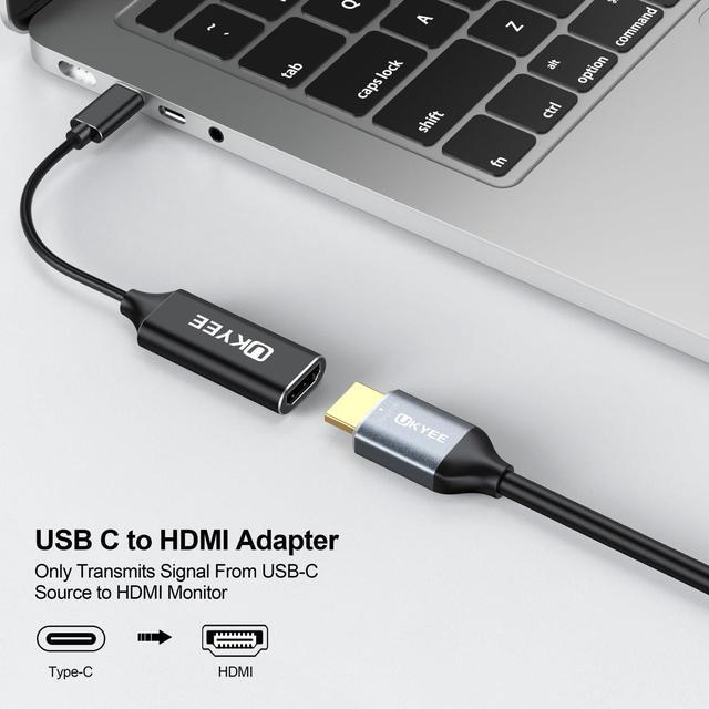 Alt view image 2 of 5 - USBC to HDMI Adapter 10-Pack,USB Type-C to HDMI Converter Compatible [Thunderbolt 3 Compatible] for MacBook Pro/Air, iMac, iPad Pro, Galaxy S20 S10, Surface and More