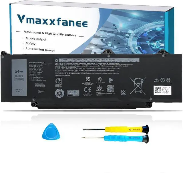 Main image of Vmaxxfanee 54Wh R73TC Laptop Battery Replacement for Dell Latitude 3580 3340 3440 3480 3540 5340 5540 5440 Series Notebook DR02P 2X1V9 GTG7N GRWKG KDM9P 11.4V 4623mAh