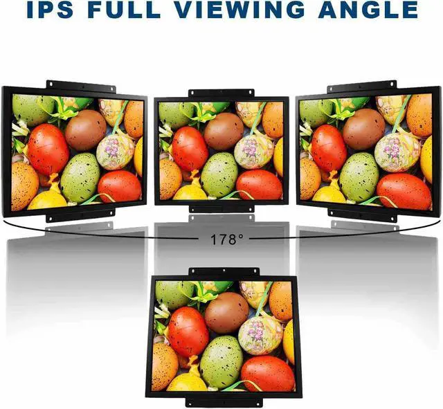 Alt view image 2 of 5 - VSDISPLAY 19Inch LCD Monitor 1280x1024 High Brightness Display Support VGA/DVI Video Input,for Gaming/Industrial Secondary Monitor