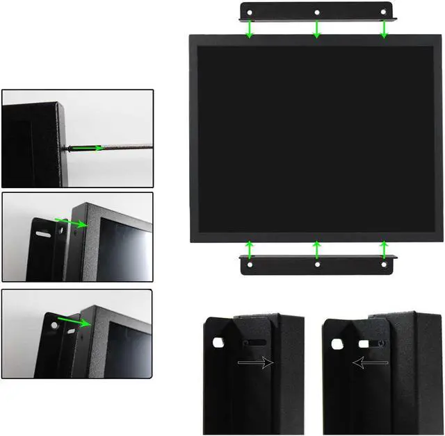 Alt view image 5 of 5 - VSDISPLAY 19Inch LCD Monitor 1280x1024 High Brightness Display Support VGA/DVI Video Input,for Gaming/Industrial Secondary Monitor