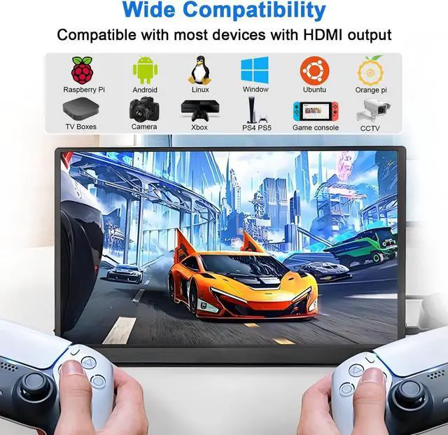 Alt view image 5 of 5 - wisecoco 10.5 Inch Touchscreen Monitor for Raspberry Pi 2560×1600 2K OLED Display for RPi 5/4B/3B CM3+/4 HDMI Port Supports Jetson Nano/Windows