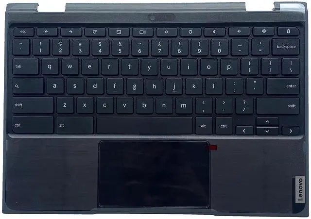 Main image of wzqrps Replacement for Lenovo 500E Chromebook 2nd Gen (81MC) Laptop Upper Case Palmrest Non-Backlit Keyboard Touchpad Assembly Part 5CB0T79601 Black