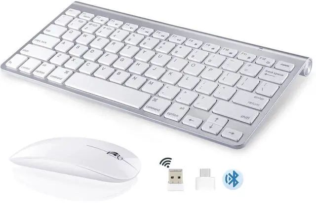 Main image of Wireless Keyboard and Mouse for Mac Bluetooth USB C Compatible with Apple MacBook Air Pro iMac Ipad and Windows Laptops Android Tablets