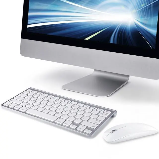 Alt view image 3 of 5 - Wireless Keyboard and Mouse for Mac Bluetooth USB C Compatible with Apple MacBook Air Pro iMac Ipad and Windows Laptops Android Tablets