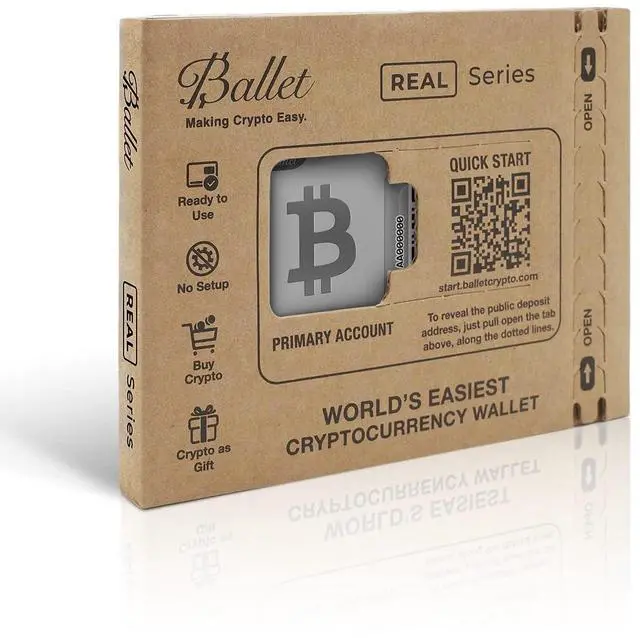 Alt view image 3 of 5 - Ballet REAL Bitcoin - The Easiest Crypto Cold Storage Card - Cryptocurrency Hardware Wallet with Secure Multicurrency and NFT Support, (3-Pack)