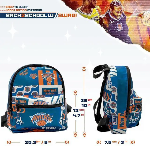 Alt view image 4 of 5 - Pro Specialties Group New York Knicks Mini Backpack adult bag, perfect for women. Ideal small backpack Waterproof, and trendy