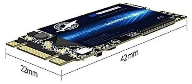 Alt view image 2 of 5 - THREE COLOUR DOGFISH M.2 2242 SSD 4TB 3D NAND QLC SATA III 6 Gb/s, Internal Solid State Drive - Compatible with Desktop PC Laptop (M.2 2242 4TB)