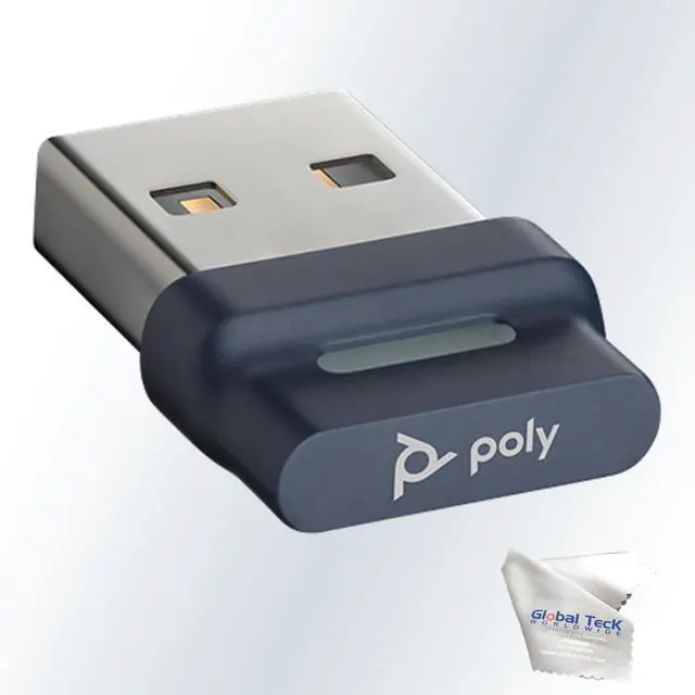 Main image of Poly Plantronics BT700 USB-A Bluetooth Adapter Dongle - 217878-01 - for Voyager Free 60 Earbuds, Legend, Voyager 5200, Focus, Sync Speaker, Compatible with PC Windows, Mac OS, GTW Microfiber Included