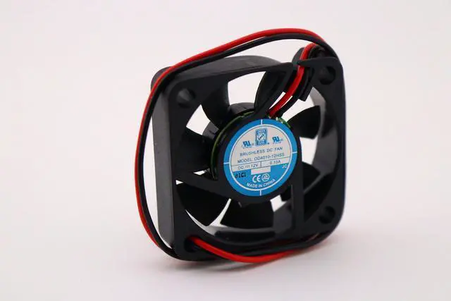 Alt view image 2 of 3 - (x5) Orion Fans OD4010-12HSS-5 | 12 VDC | 0.1 A | 40x40x10mm | 6.7 CFM | 25dBA | 1.2 W| 6000 RPM | Wire Leads - 5 Piece Pack | Crosses with KD1204PFS1 (Sunon) and 412FH (ebmpapst)