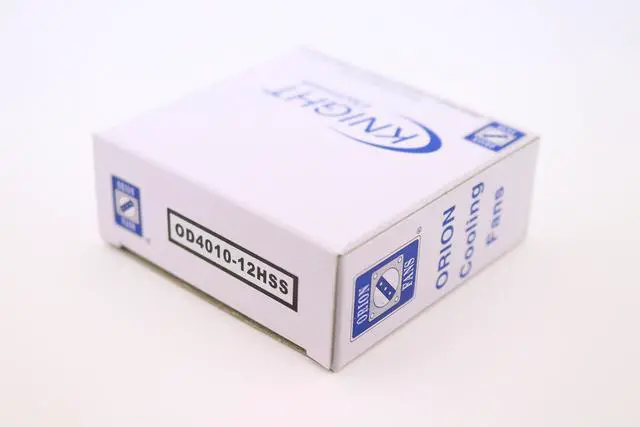 Alt view image 3 of 3 - (x5) Orion Fans OD4010-12HSS-5 | 12 VDC | 0.1 A | 40x40x10mm | 6.7 CFM | 25dBA | 1.2 W| 6000 RPM | Wire Leads - 5 Piece Pack | Crosses with KD1204PFS1 (Sunon) and 412FH (ebmpapst)