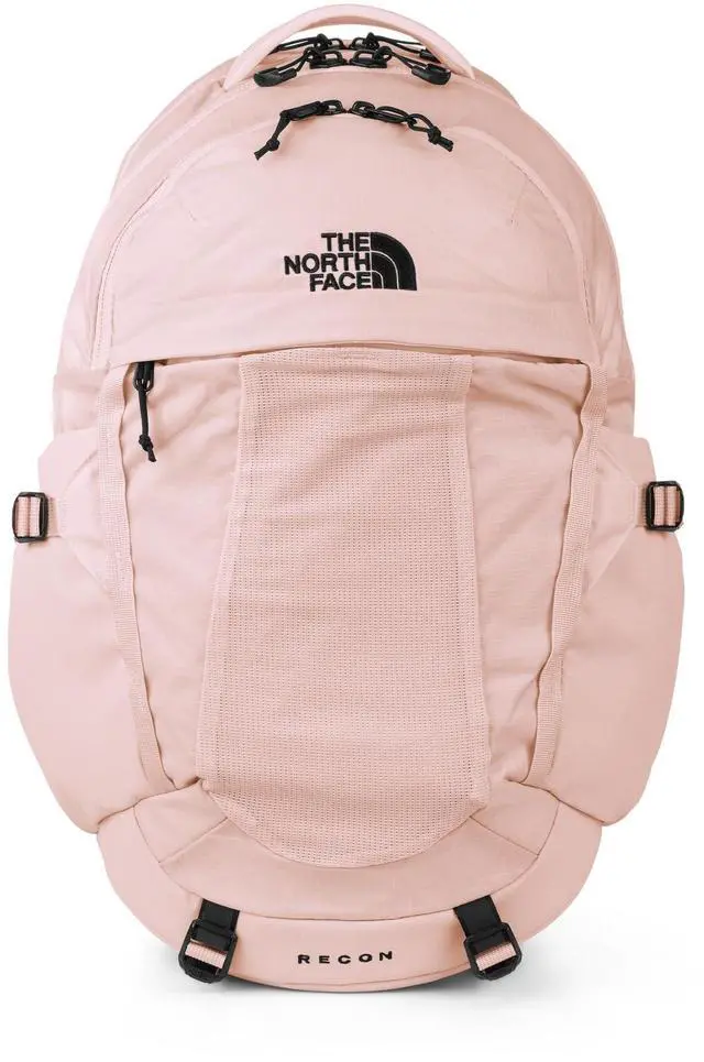 Main image of The North Face Women's Recon Everyday Laptop Backpack - PFAS Free, Pink Salt/TNF Black, One Size