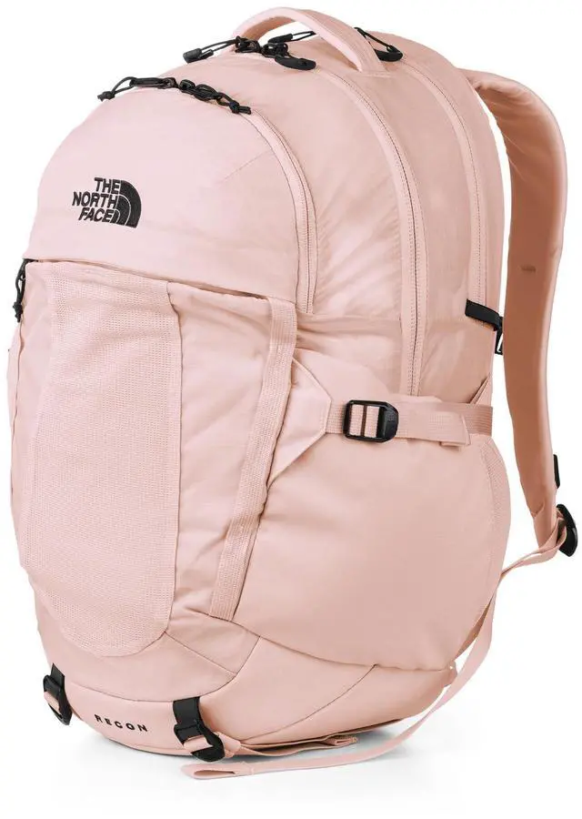 Alt view image 2 of 5 - The North Face Women's Recon Everyday Laptop Backpack - PFAS Free, Pink Salt/TNF Black, One Size
