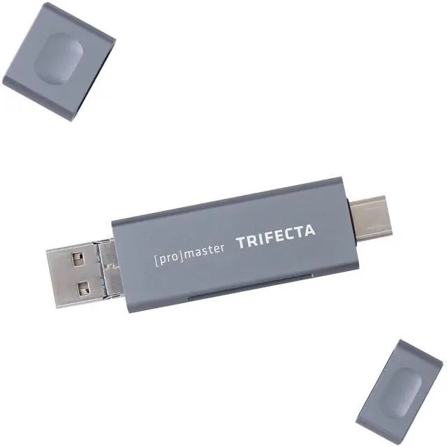 Alt view image 4 of 5 - ProMaster Trifecta SD & Micro SD UHS-I Card Reader