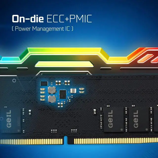 Alt view image 3 of 5 - GeIL Polaris RGB DDR5 RAM, 32GB (16GBx2) 6000MHz 1.35V, Intel/AMD Compatible, Long DIMM High Speed Desktop Memory, Hardcore Immersive Gaming/Multimedia Content Creation/Quality Live Streaming(Gray)