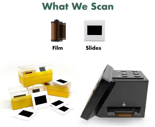 Alt view image 5 of 5 - Ambir Film & Slide Scanner, 24MP, 5" LCD, Converts 35mm, 110, 126, Super 8, 8mm Film & 135, 126, 110 Slides