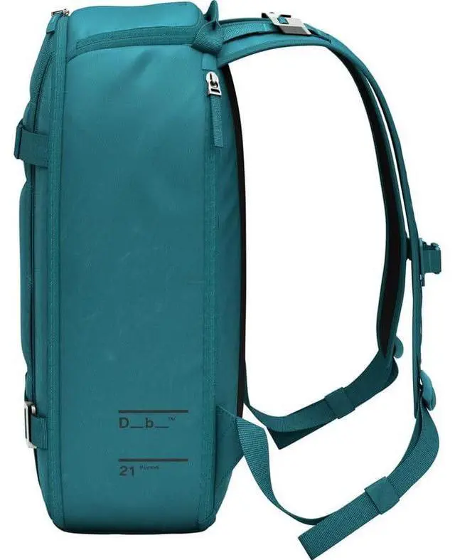 Alt view image 3 of 5 - Db Journey Ramverk Backpack - Durable Travel Backpack with Laptop Compartment & Pockets for Work, Luggage Backpack with Roller Bag Hook Up System, 21L - Midnight Teal
