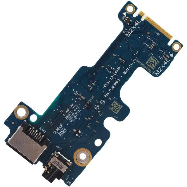 Alt view image 3 of 5 - Deal4GO RJ45 LAN Ethernet Audio Headphone Jack IO Board T1JPR 0T1JPR LS-L657P Replacement for Dell G15 5520 5521 5525 G16 7620