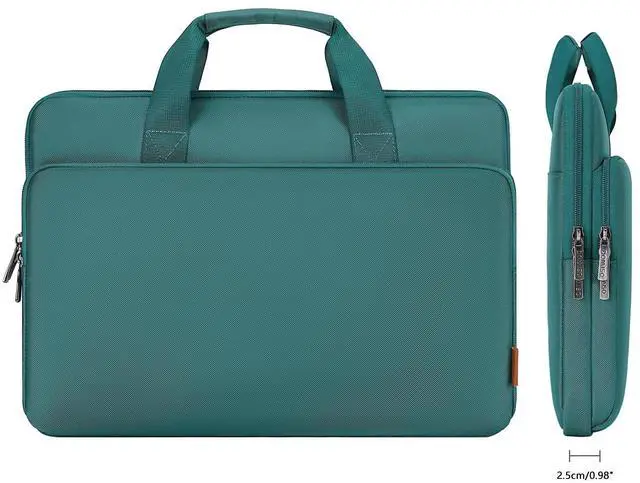 Alt view image 2 of 5 - DOMISO 17.3 inch Laptop Sleeve Bag Water-Resistant Carrying Case with Handle for Dell/MSI GS73VR Stealth Pro/HP Envy Pavilion 17/ROG Strix GL702VS/LG/17.3" Notebooks,Green