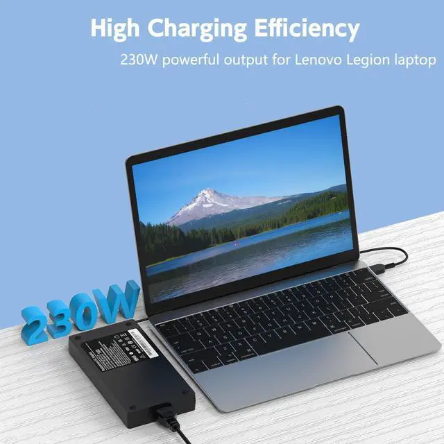 Alt view image 2 of 5 - 230W AC Adapter New Legion Charger Compatible with Lenovo Legion 5 7 5P C7 S7 Y540 Y545 Y740 Y730 Y900 Y910 Y920 Y7000 4X20E75111 ADL230NDC3A Thinkpad P73 P72 P71 P70 P53 P52 P51