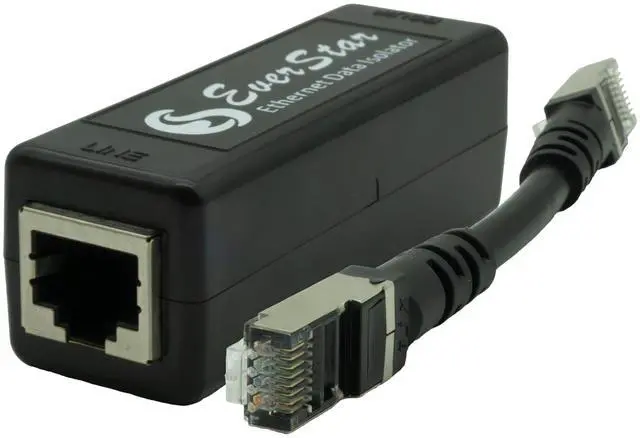 Main image of EverStar MI-305 Galvanic Network Isolator for Healthcare (EN60601-1 Compliant 4.5 KV, 2 MOPP) + 5 Patch STP Cable (1+1pc Kit) | Apple/Android TV | Hi-Res Audio Systems (RJ45) | Black