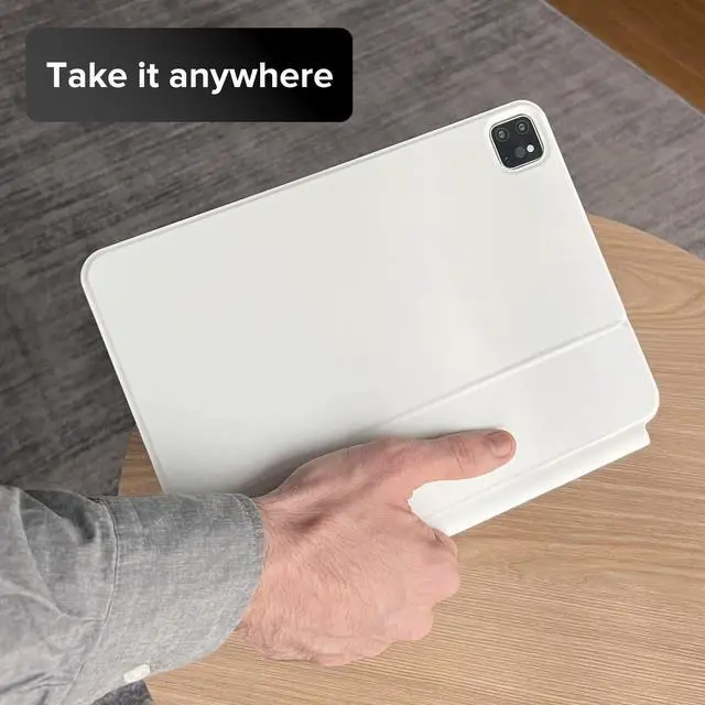 Alt view image 5 of 5 - Magic Keyboard for iPad Air 13 (M3 2025 / M2 2024) and iPad Pro 12.9 inch (6rd, 5th, 4th and 3th gen), Magnetic Keyboard Case with Multi-Touch Trackpad, Backlit Function