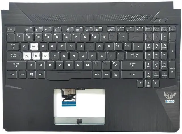 Main image of Jxjslp Replacement Upper Case Palmrest for ASUS TUF Gaming FX505 FX505D FX86 FX86G Series Laptop with Backlit Keyboard Assembly 13N1-5JA0901 13N1-5JA0801 13NR00S1AP0211